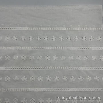 Tissu de broderie en coton respirant